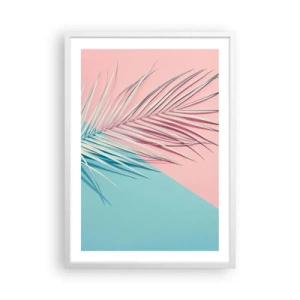 Poster in een witte lijst - Tropische impressie - 50x70 cm