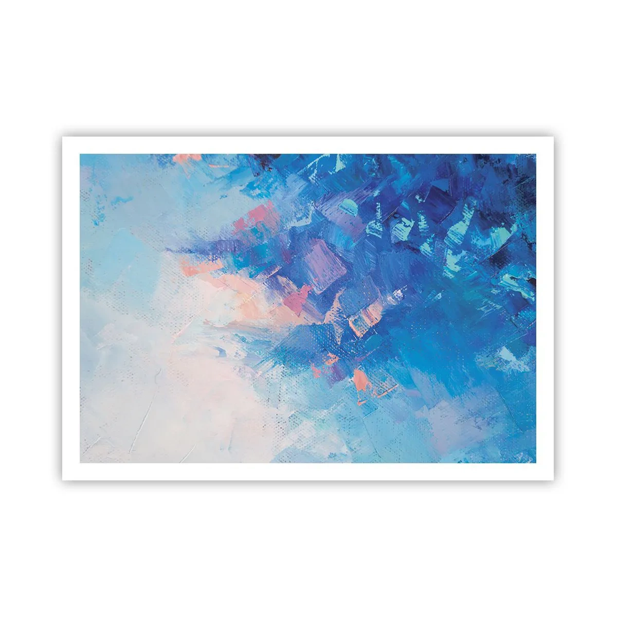 Poster - Winter abstractie - 100x70 cm