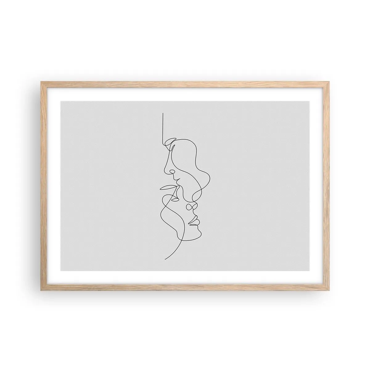 Een poster in een licht eiken lijst - De hitte van bittere verlangens - 70x50 cm