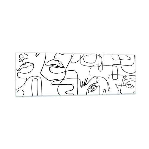 Schilderen op glas - In verwarde emoties - 160x50 cm