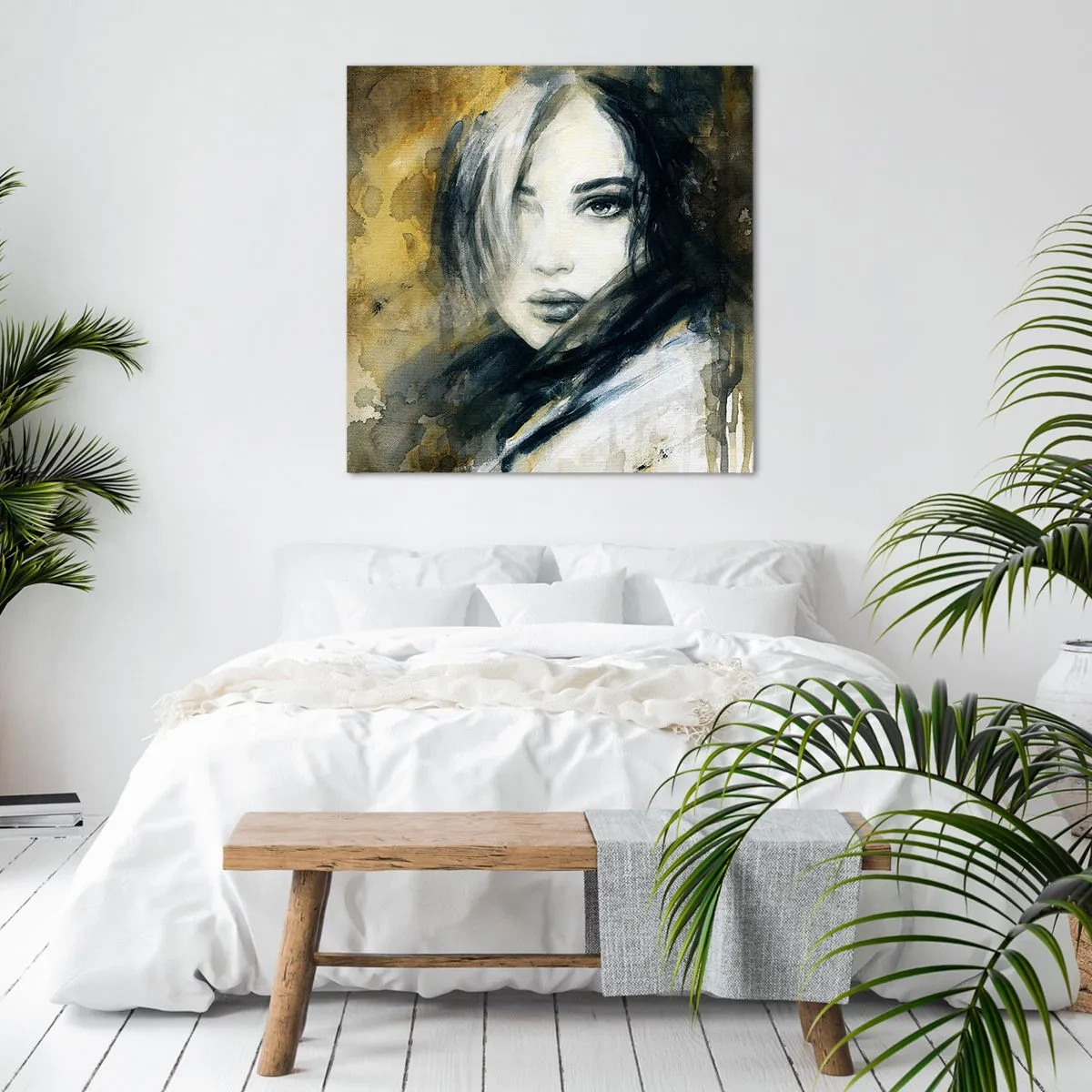 Schilderen op canvas - onschuldiger of sensueler? - 30x30 cm