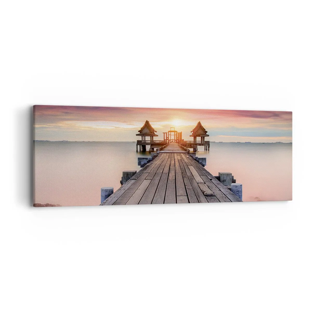 Schilderen op canvas - West in het Oosten - 90x30 cm