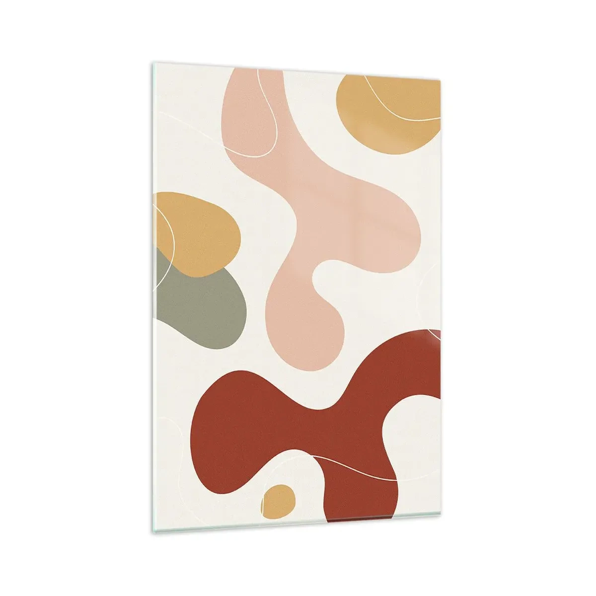 Schilderen op glas - Kronkels of krullen? - 80x120 cm