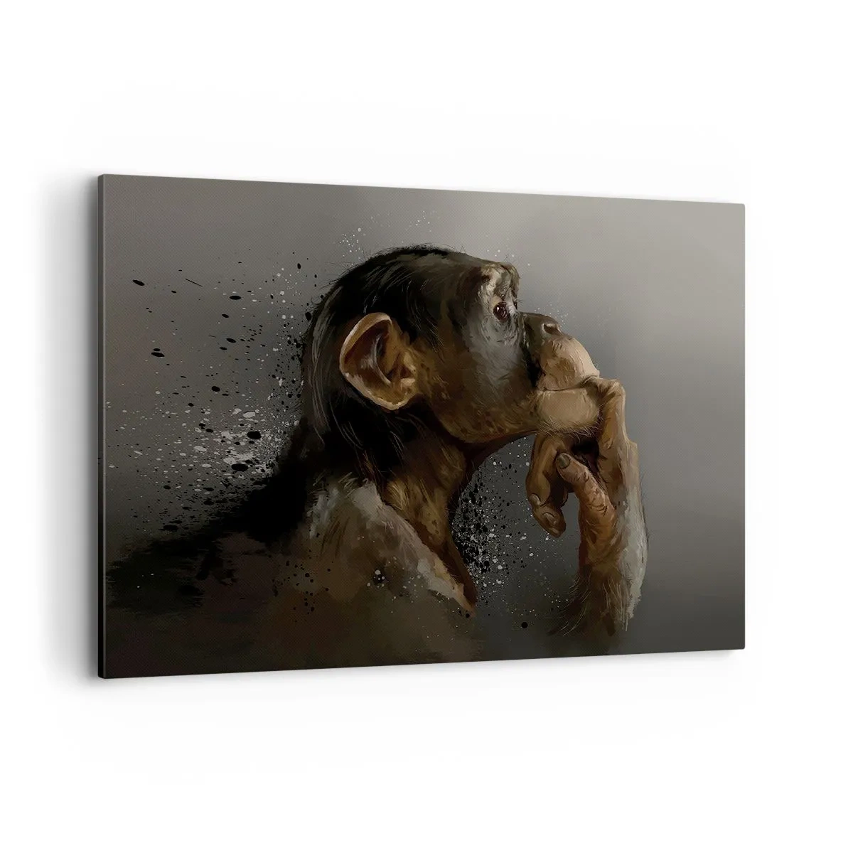 Schilderen op canvas - Zeker een denker - 100x70 cm