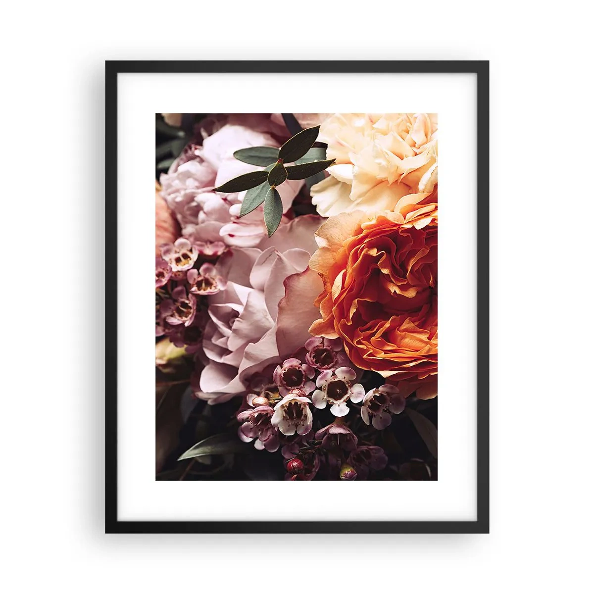 Poster in een zwarte lijst - Gehuld in schoonheid - 40x50 cm