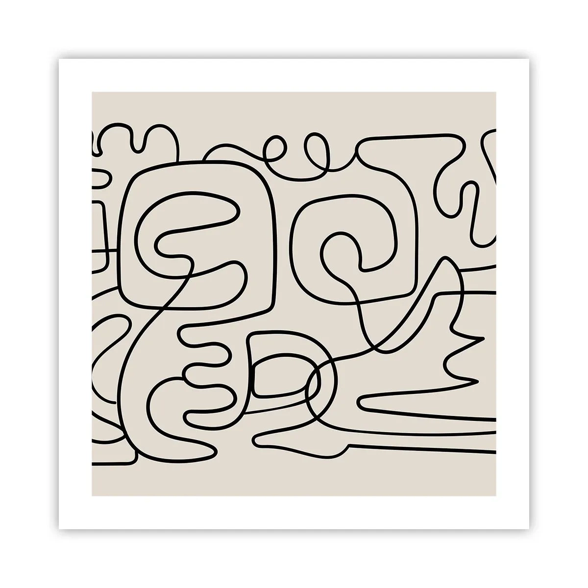 Poster - Volg het pad - 50x50 cm