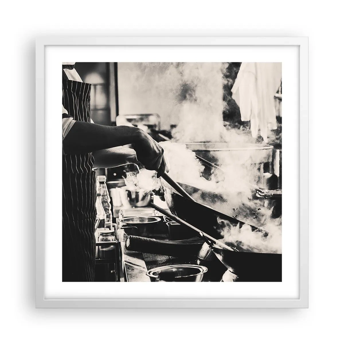 Poster in een witte lijst - Alchemie van smaken - 50x50 cm