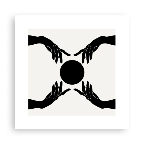 Poster - Geheim teken - 30x30 cm