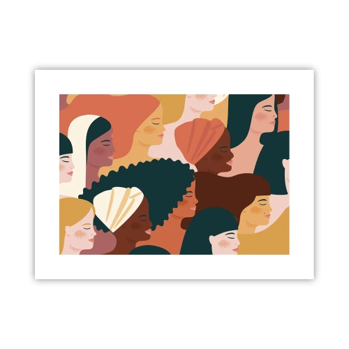 Poster - Alleen vrouwelijkheid - 40x30 cm