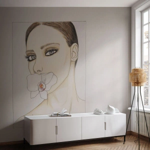 Zelfklevend Fotobehang Deluxe Sticker - Een symbool van elegantie en schoonheid - Abstractie, Deel, Vrouw - 250x175 cm