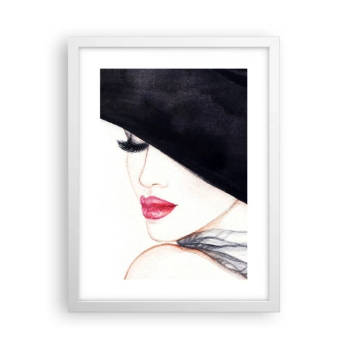 Poster in een witte lijst - Elegantie en sensualiteit - 30x40 cm