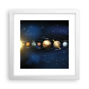 Poster in een witte lijst - Een van de tien - 30x30 cm