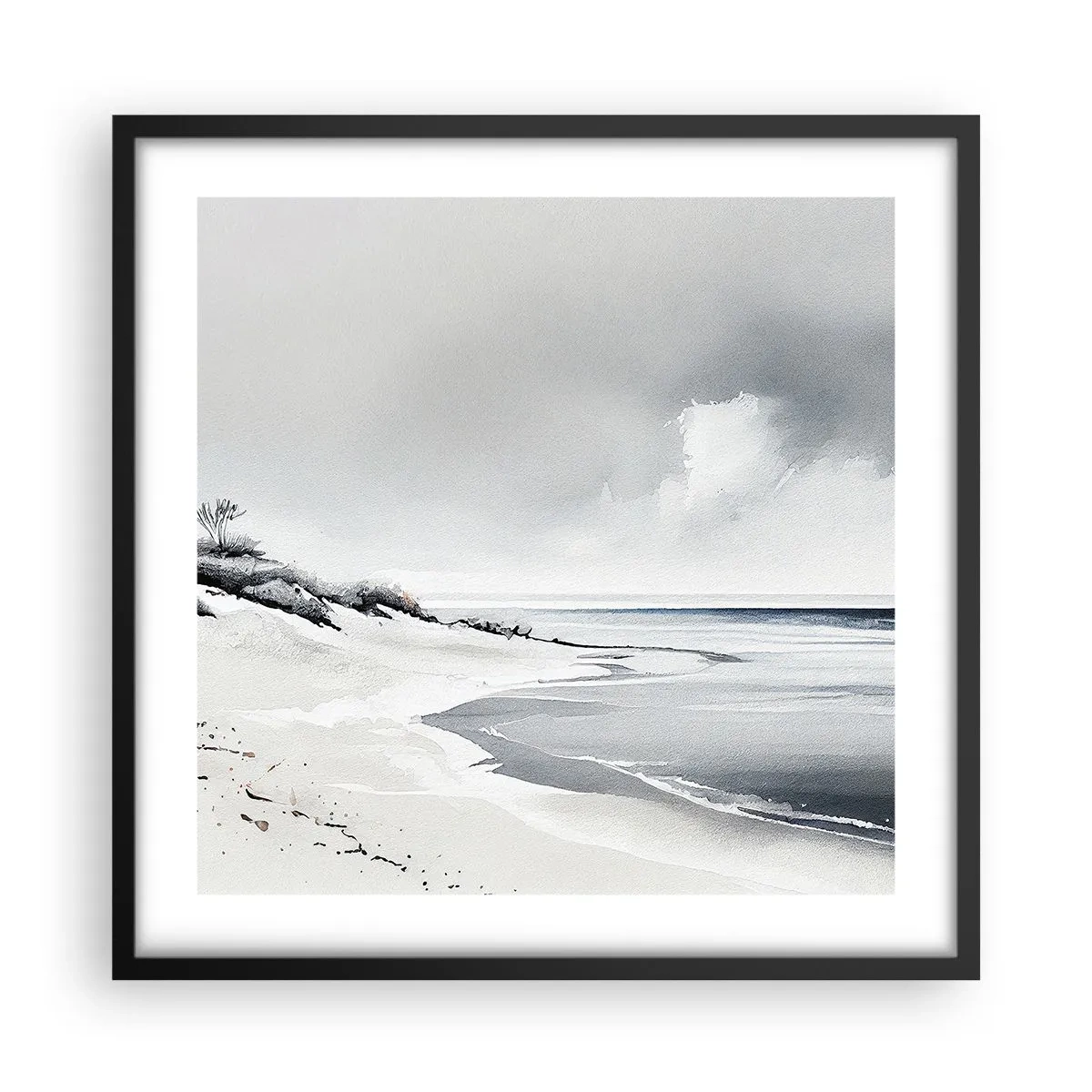 Poster in een zwarte lijst - Voor altijd samen - 50x50 cm