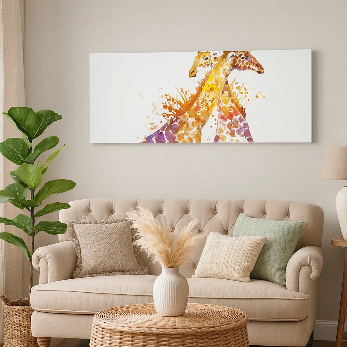 Schilderen op canvas - Is het vriendschap of is het een baby? - 30x30 cm