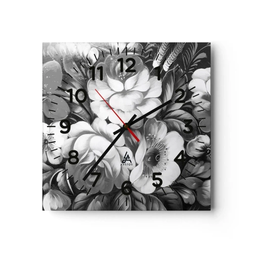 Wandklok - Klok - Zelfs in grijs mooi - 30x30 cm