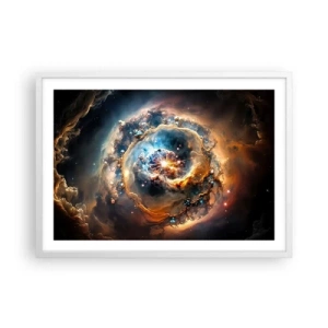 Poster in een witte lijst - Begin - 70x50 cm