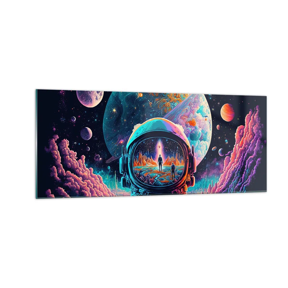 Schilderen op glas - Filosofen hebben er niet van gedroomd - 100x40 cm