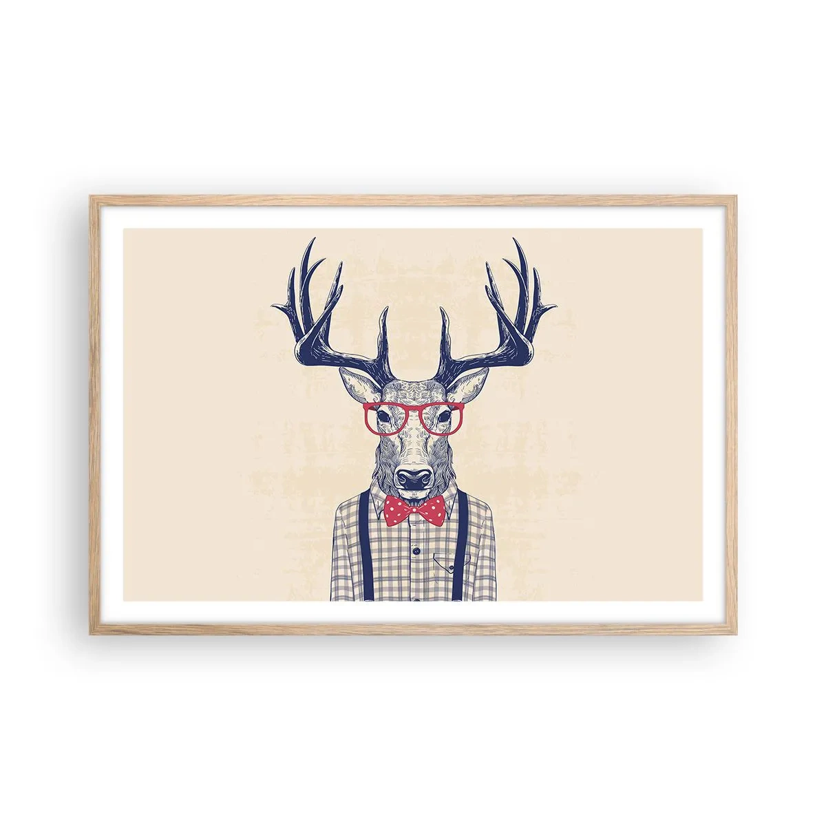 Een poster in een licht eiken lijst - Een grappig extravaganza - 91x61 cm