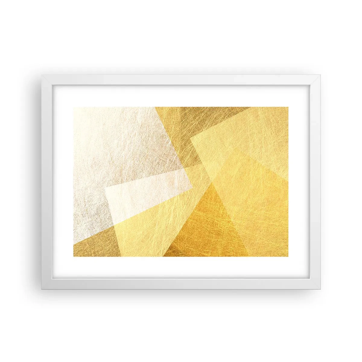 Poster in een witte lijst - Geometrie weer - 40x30 cm