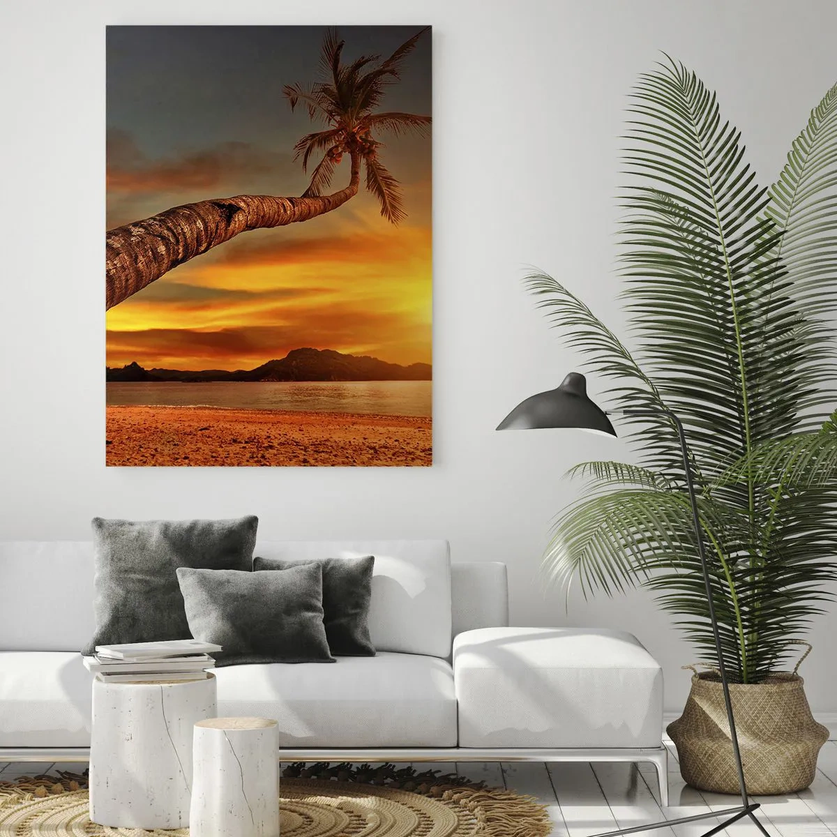 Schilderen op glas - Exotische vakantie, Caribisch avontuur - 50x70 cm