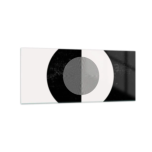 Schilderen op glas - Harmonie in zwart-wit - 120x50 cm