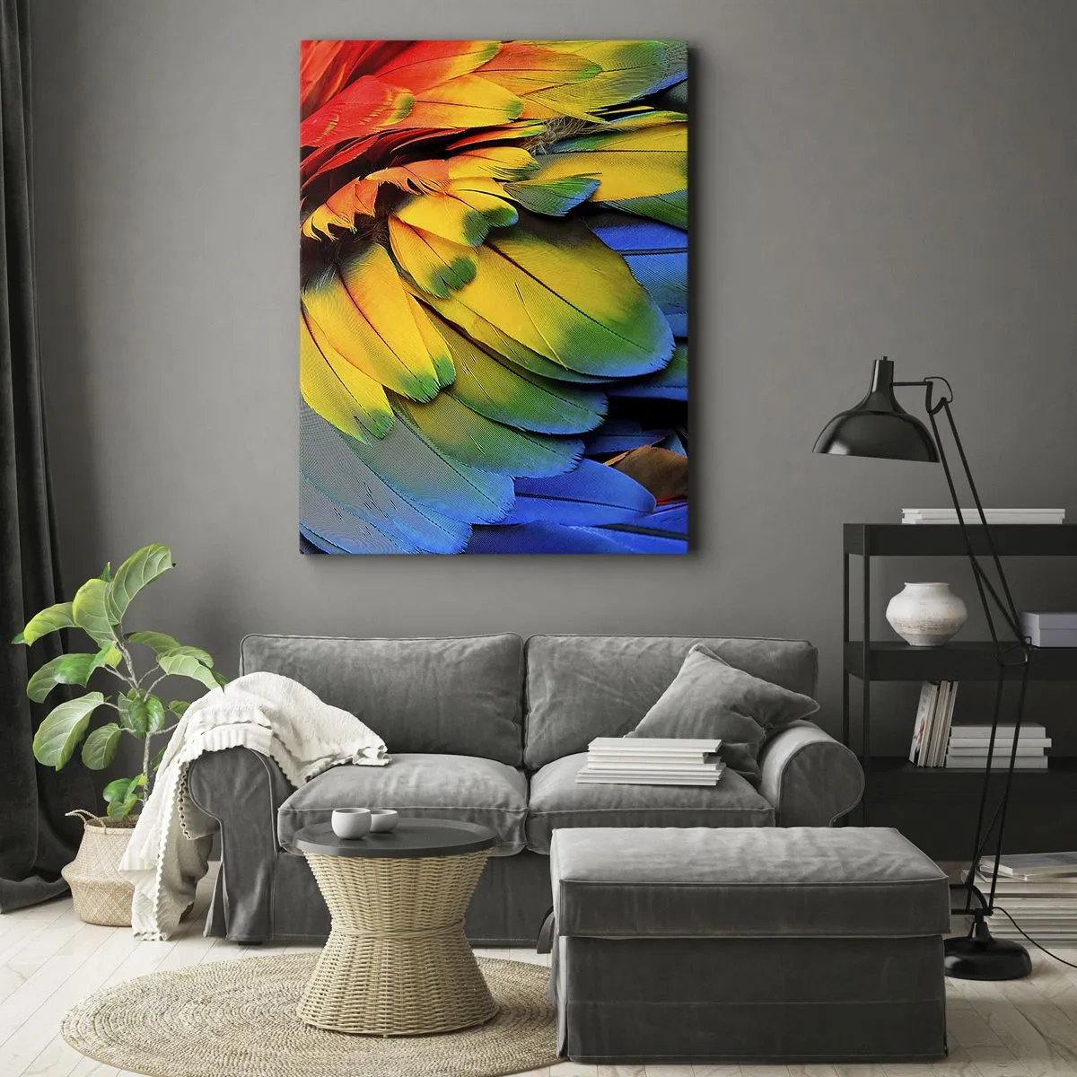 Schilderen op canvas - Paradijsvogel - 50x70 cm