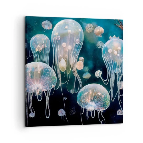 Schilderen op canvas - Ondferwaterbal - 60x60 cm