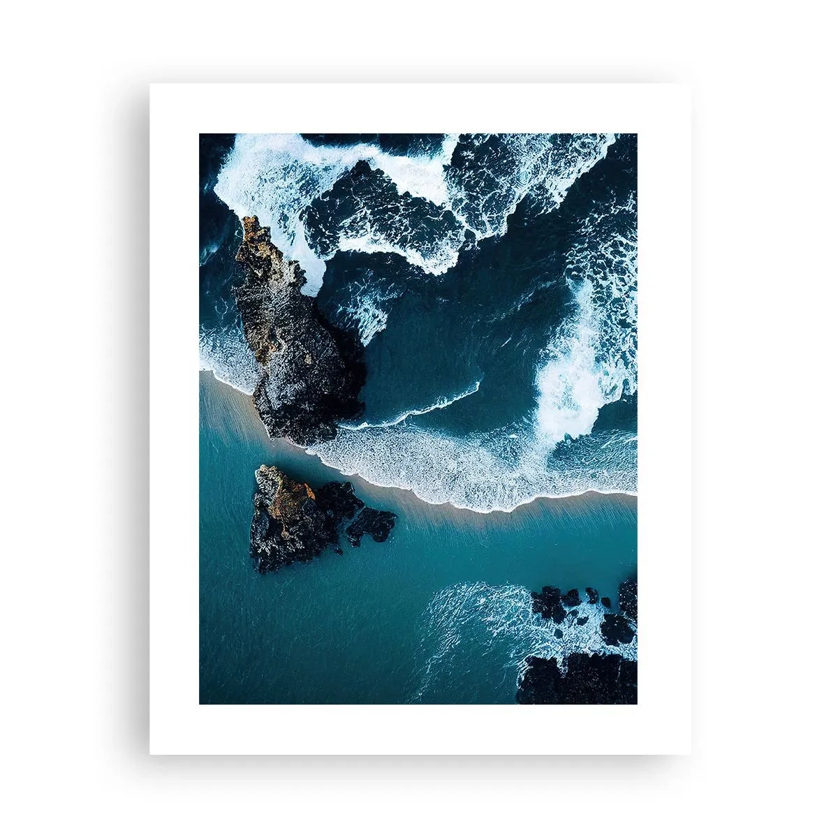 Poster - In golven gewikkeld - 40x50 cm