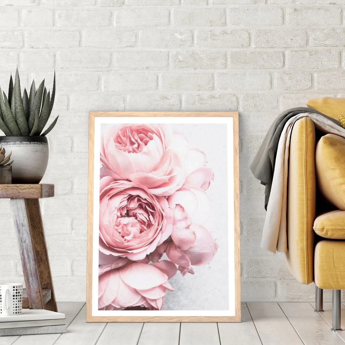 Een poster in een licht eiken lijst - Voor romantici - 61x91 cm