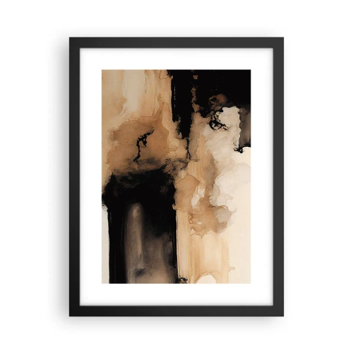 Poster in een zwarte lijst - Intrigerende abstractie - 30x40 cm