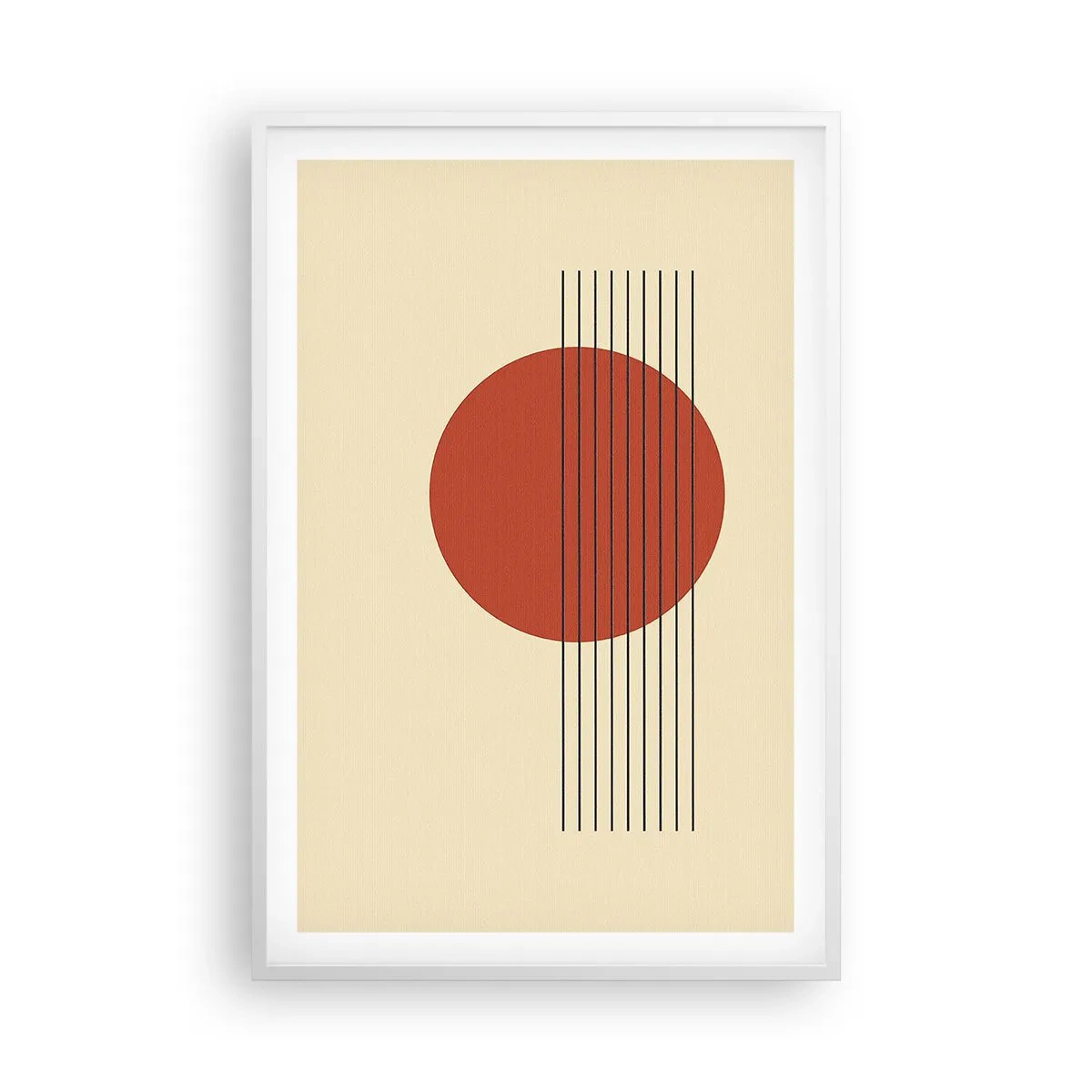 Poster in een witte lijst - Opnieuw en opnieuw en verder - 61x91 cm