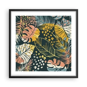 Poster in een zwarte lijst - Lommerrijke fantasie - 50x50 cm