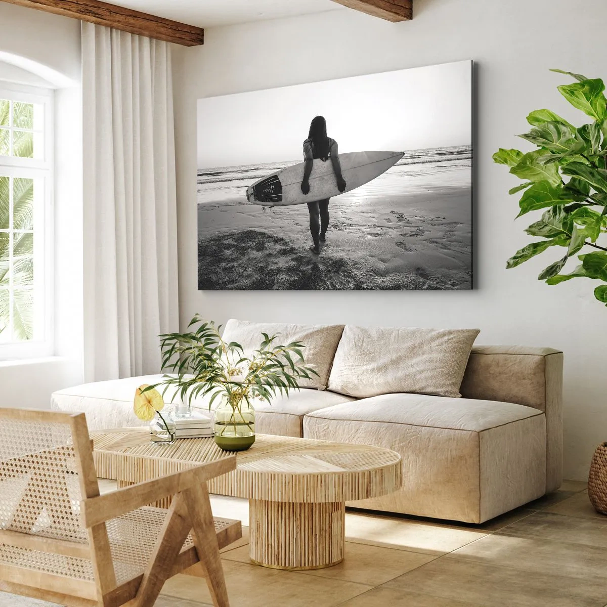 Schilderen op canvas - De dochter van de zeegolf - 120x80 cm