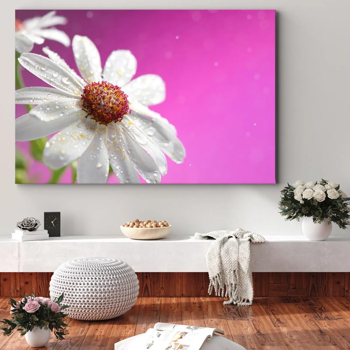Schilderen op canvas - Bescheiden in zijn schoonheid - 120x80 cm