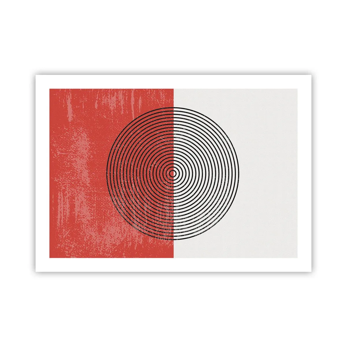 Poster - Op de kop geslagen - 70x50 cm