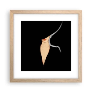 Een poster in een licht eiken lijst - Elegantie en stijl - 30x30 cm