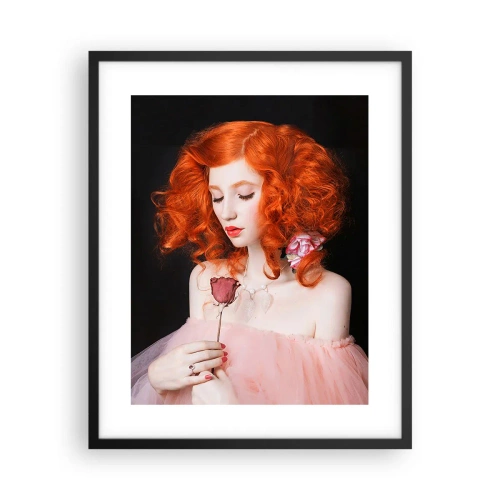 Poster in een zwarte lijst - In barokstijl - 40x50 cm