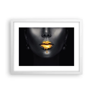 Poster in een witte lijst - Goldmouth - 40x30 cm