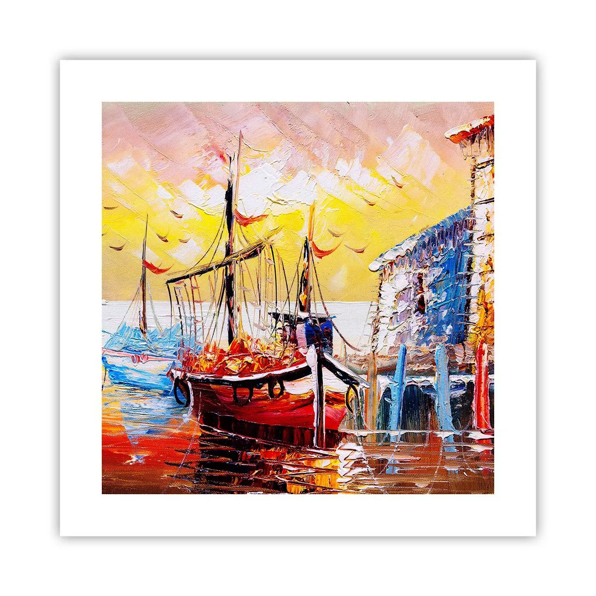 Poster - Gelukkige terugkeer - 40x40 cm