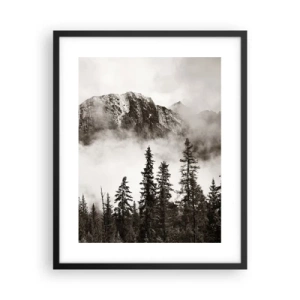 Poster in een zwarte lijst - Granieten liniaal - 40x50 cm