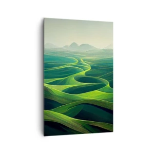 Schilderen op canvas - In de groene dalen - 80x120 cm