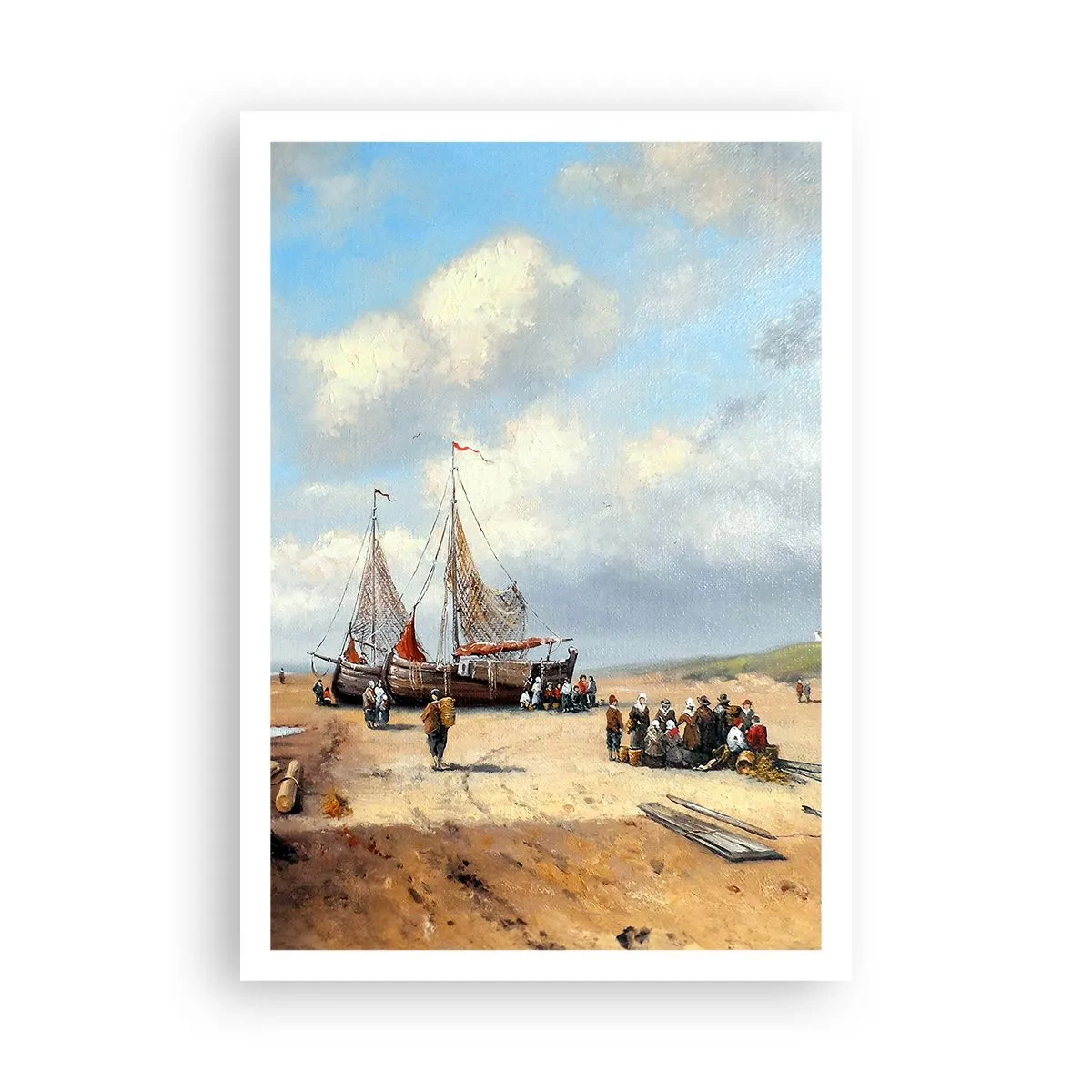 Poster - Na een geslaagde vangst - 70x100 cm