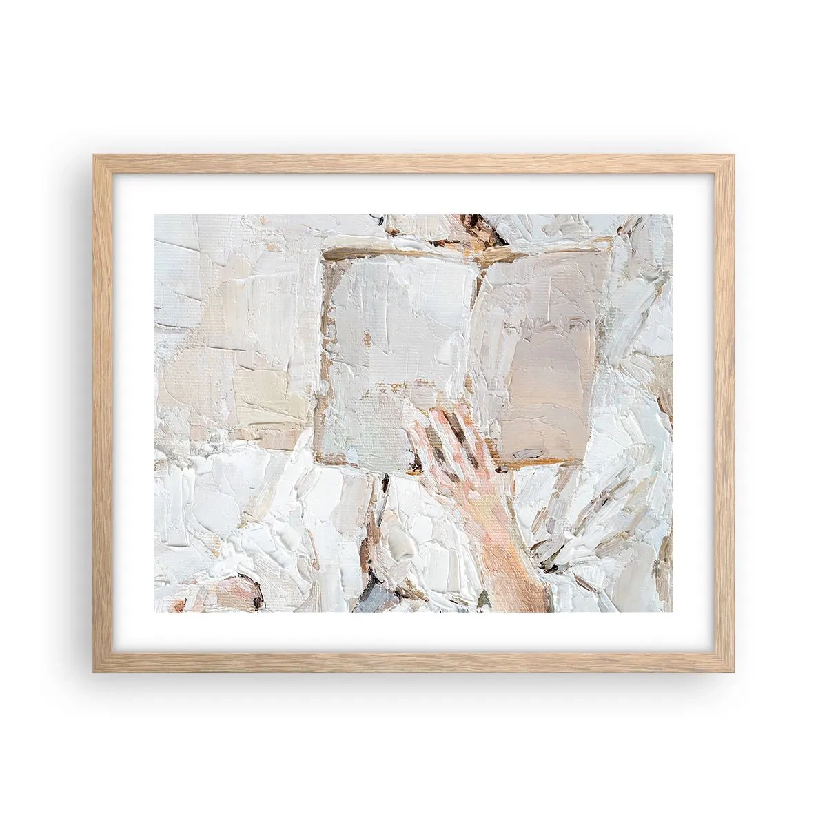 Een poster in een licht eiken lijst - In een andere wereld - 50x40 cm