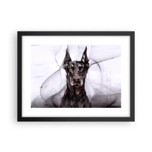 Poster in een zwarte lijst - Hooggeboren - 40x30 cm