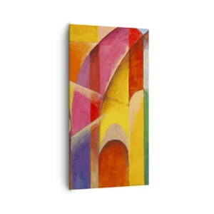 Schilderen op canvas - Kathedraal van de zon - 65x120 cm