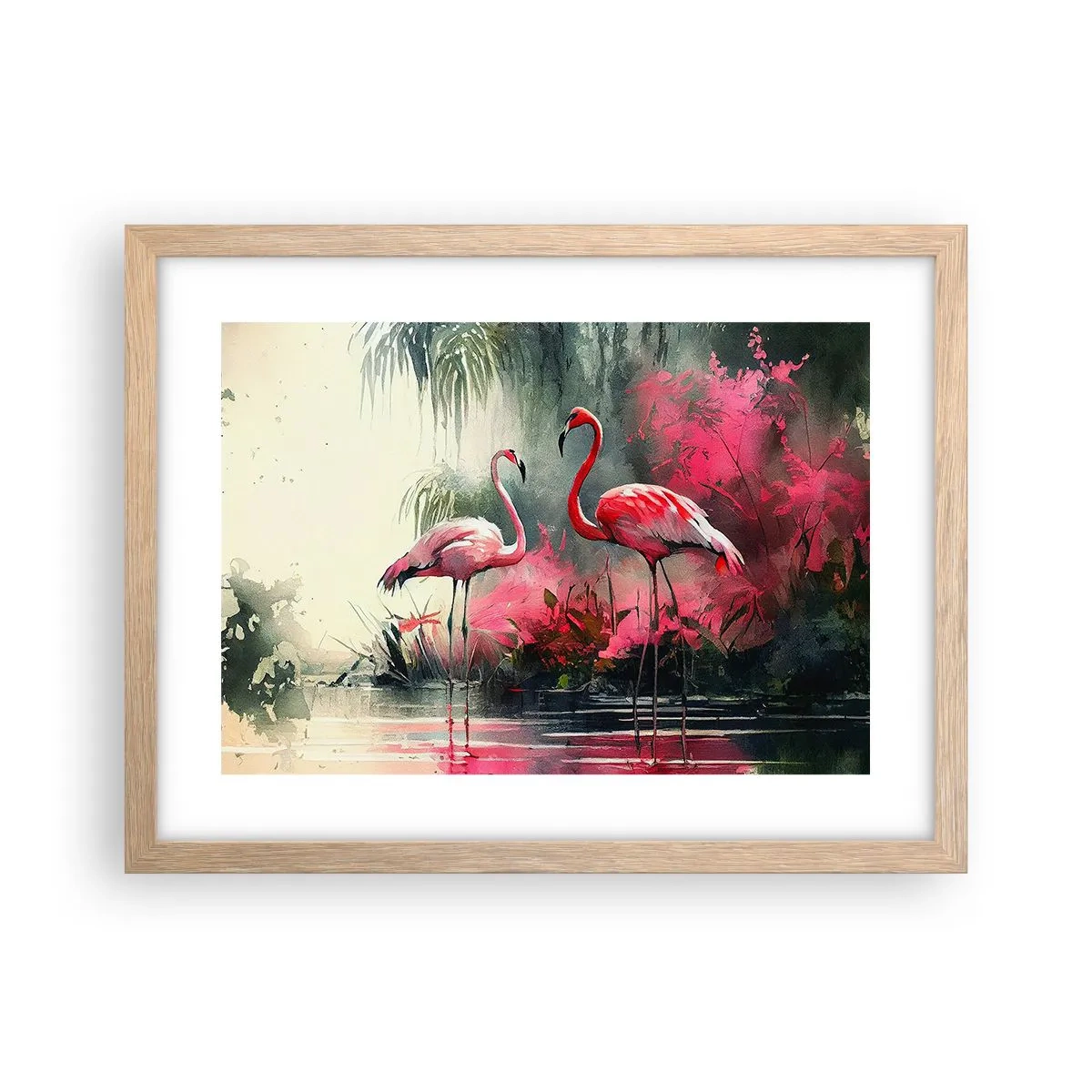 Een poster in een licht eiken lijst - Een les in natuurlijke gratie - 40x30 cm