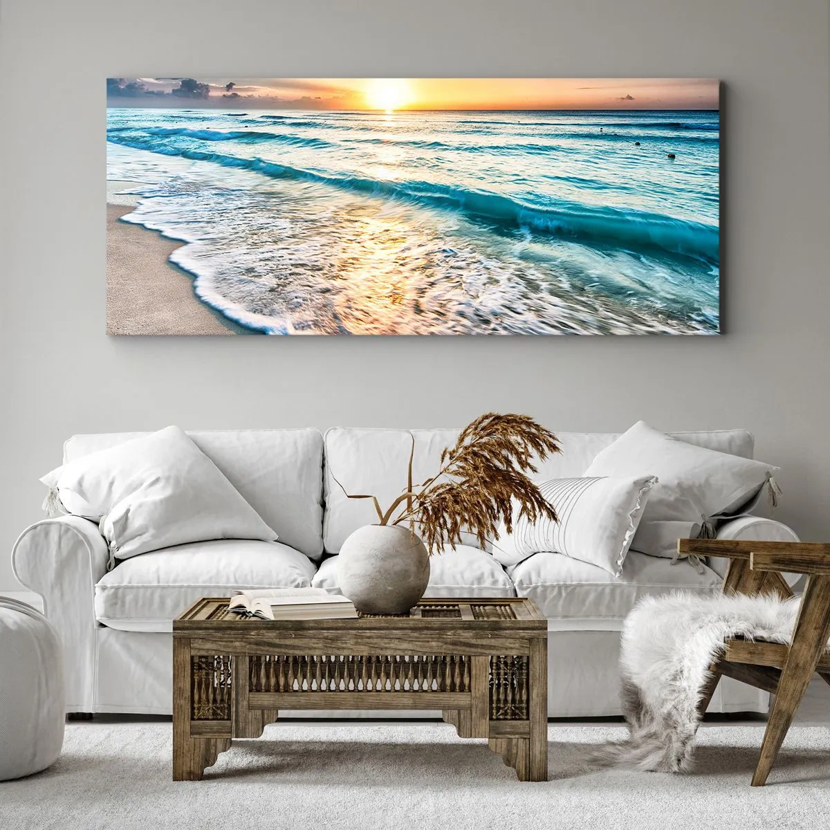 Schilderen op canvas - Een uitzicht dat de moeite waard is - 140x50 cm