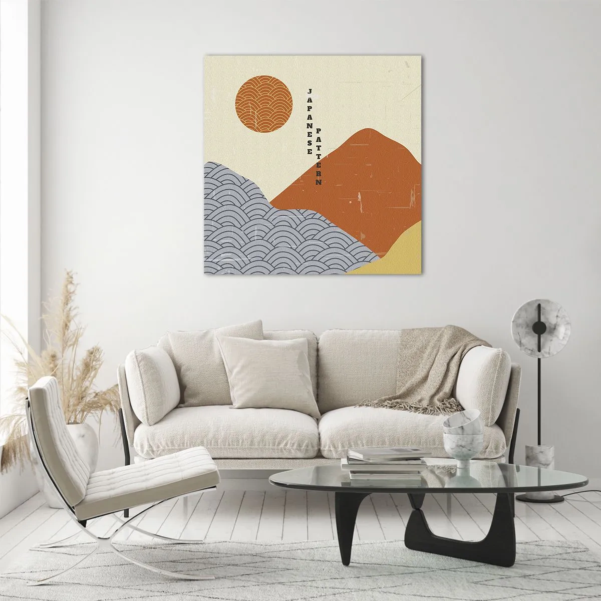 Schilderen op glas - In de Japanse spirit - 50x50 cm