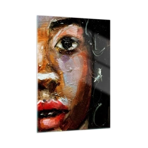 Schilderen op glas - Zwart en gloed - 50x70 cm