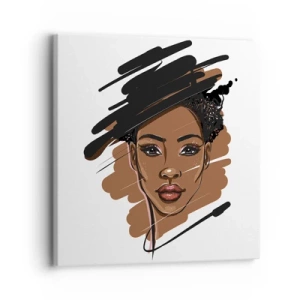 Schilderen op canvas - Zoet als chocolade - 30x30 cm